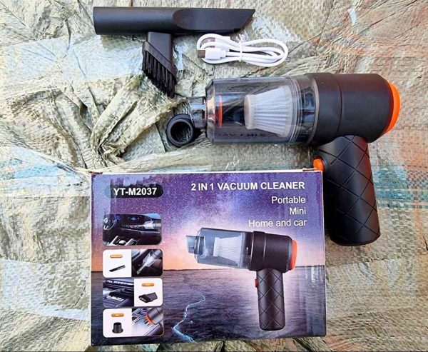 جارو شارژی خودرو مدل MINI تفنگی YT-M2037 - Image 2