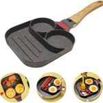 ماهیتابه گرانیت 3 تکه CHU GONG FU تابه کرپ سه قسمتی