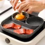 ماهیتابه گرانیت 3 تکه CHU GONG FU تابه کرپ سه قسمتی - Image 3