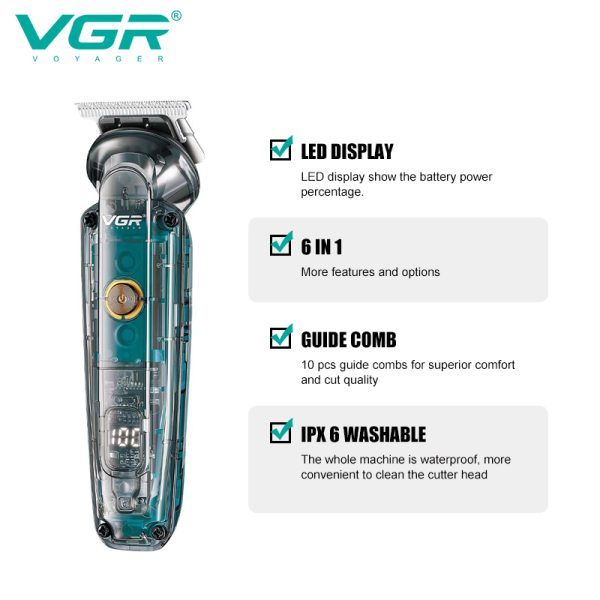 ماشین اصلاح شش کاره وی جی آر مدل V-102 - Image 7