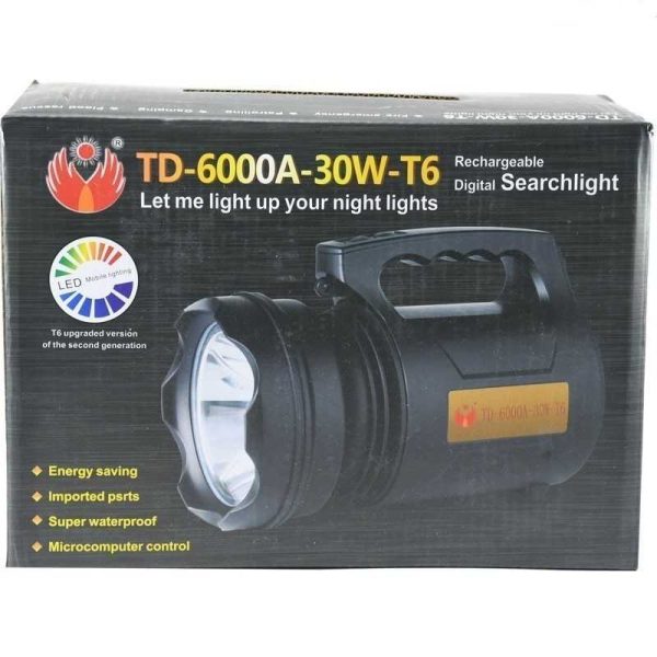 نورافکن دستی شارژی 30 وات مدل TD-6000A - Image 3