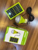 چراغ آویز خورشیدی LED مدل GD-1212 ضد آب برای فضای باز، نور اضطراری - Image 2