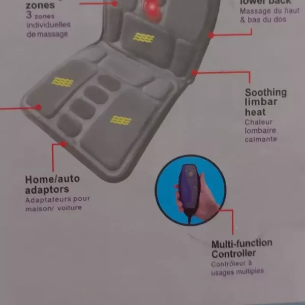 ماساژور روکش صندلی دارای گرم کن ROBOTIC CUSHION - Image 4