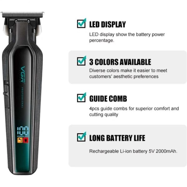 ماشین اصلاح سر و صورت VGR مدل V-930 - Image 4