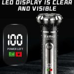 ماشین اصلاح موی صورت و بدن شارژی کیمی مدل KM-T96 - Image 5