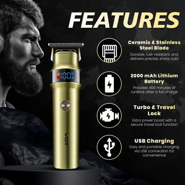 ماشین اصلاح موی سر و صورت VGR مدل V-991 - Image 8
