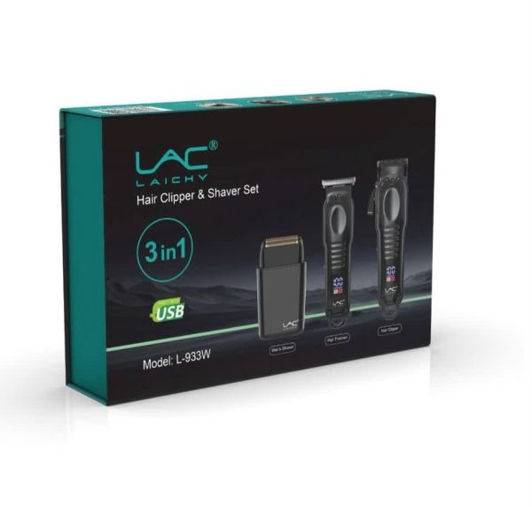 ست ماشین اصلاح لایچی سه قلو مدل LAC Laichy L-933W - Image 3